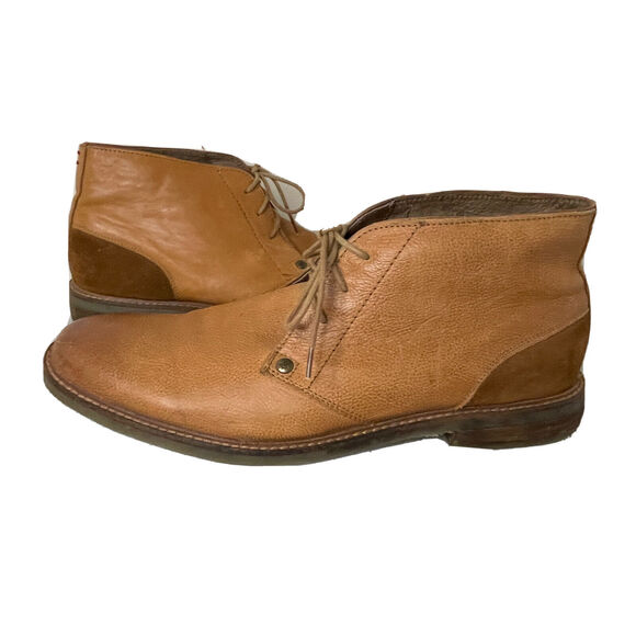 Testosterone Air Alert Leather Ankle Boots Shoes Cognac Tan Men’s US 13 / EU 46